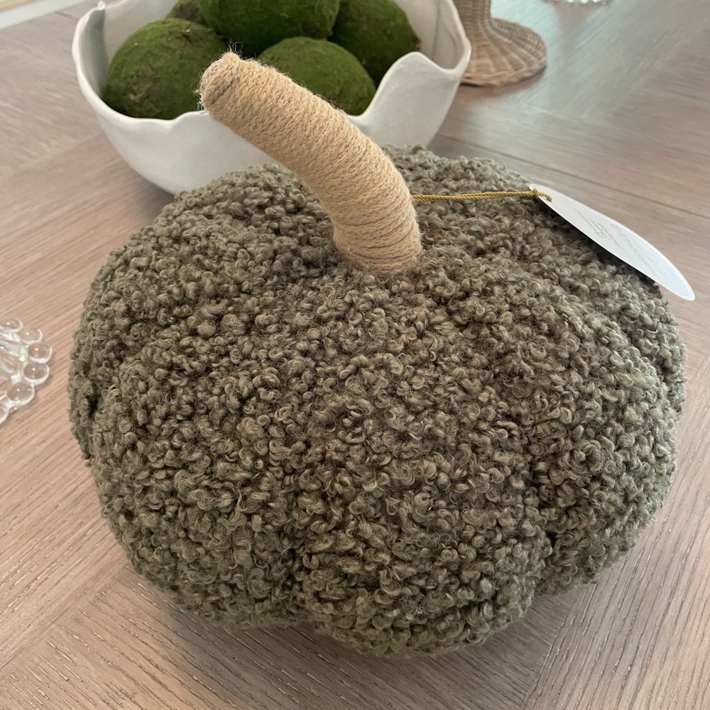 NWT Threshold Decorative Pumpkin - Olive Green